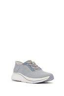 Derimod Zero Women's Grey Laced Thick Soled Sneaker | Derimod