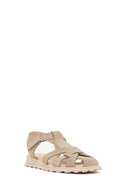 Women's Beige Suede Leather Sandals | Derimod