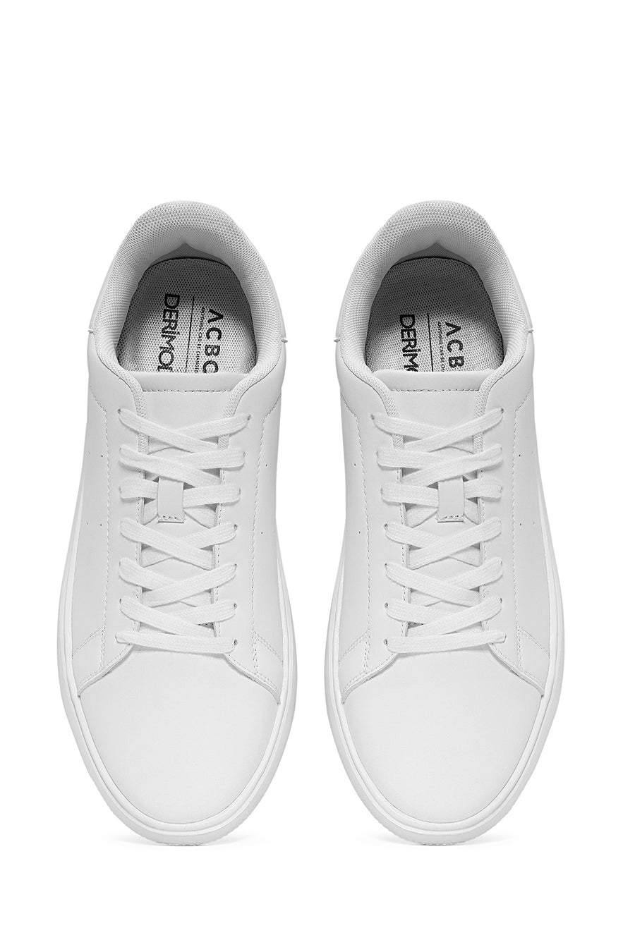 ACBC x Derimod Men's White Lace-Up Sneakers