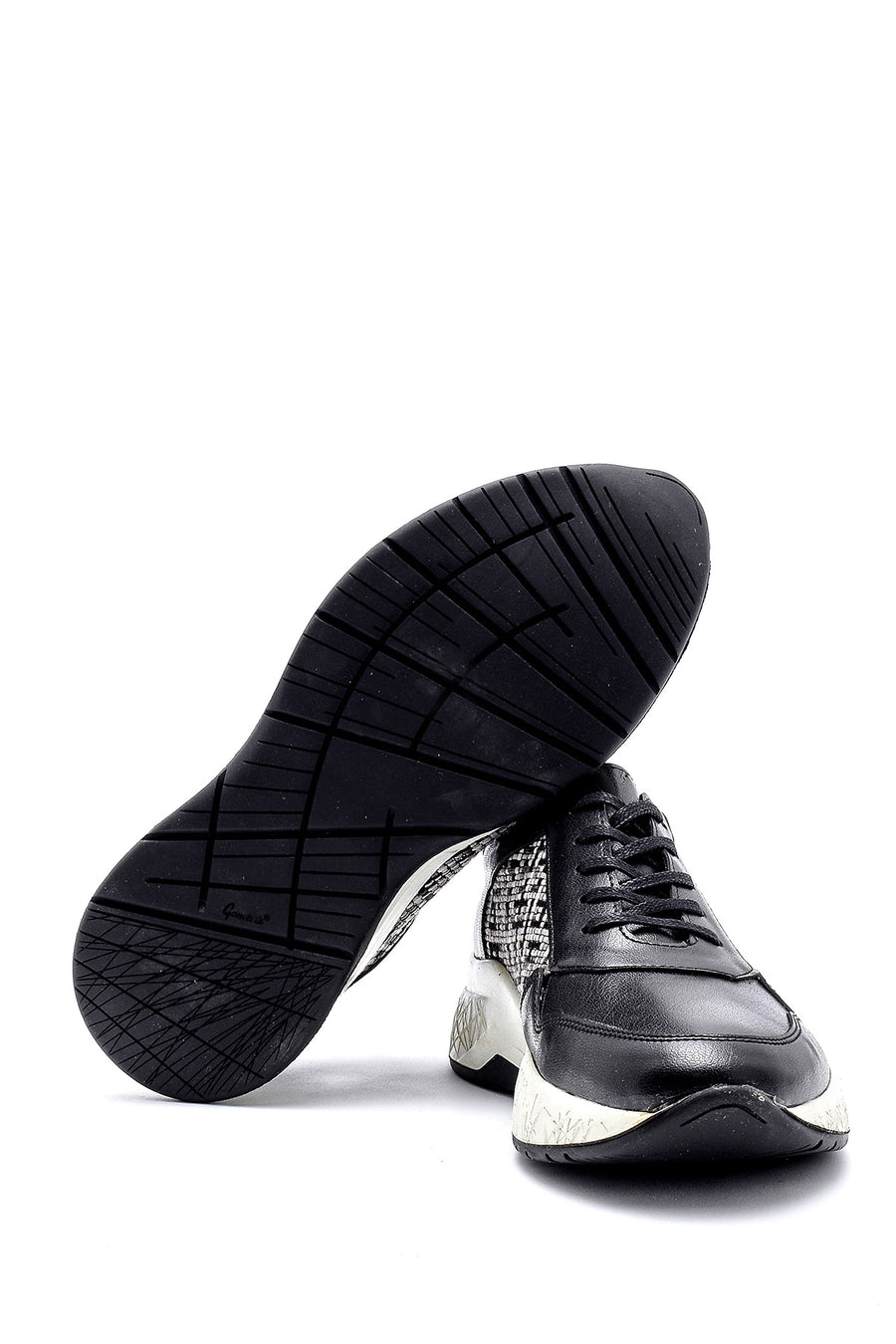 Men's Patterned Leather Sneaker