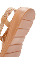 Women's Beige Straw Sandals | Derimod