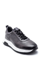 Men's Leather Printed Sneaker | Derimod