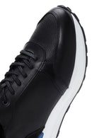 Men's Black Leather Sneaker | Derimod