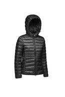 Geox Women's Black Jaysen Hooded Coat | Derimod