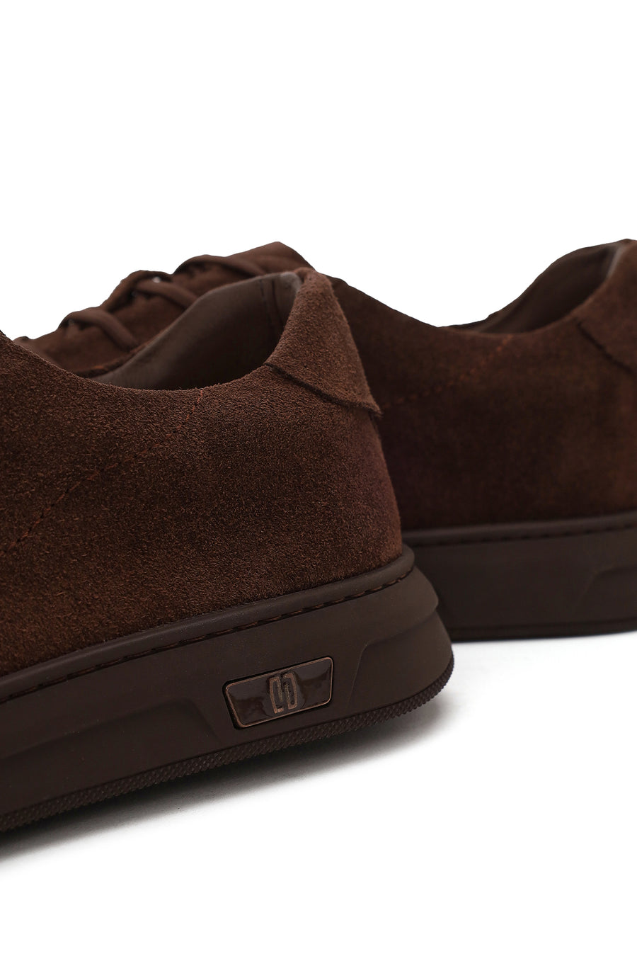 Erkek Kahverengi Bağcıklı Süet Deri Sneaker