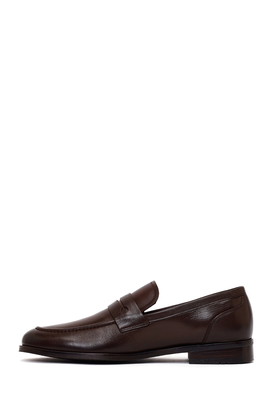 Derimod Black Erkek Kahverengi Deri Klasik Loafer