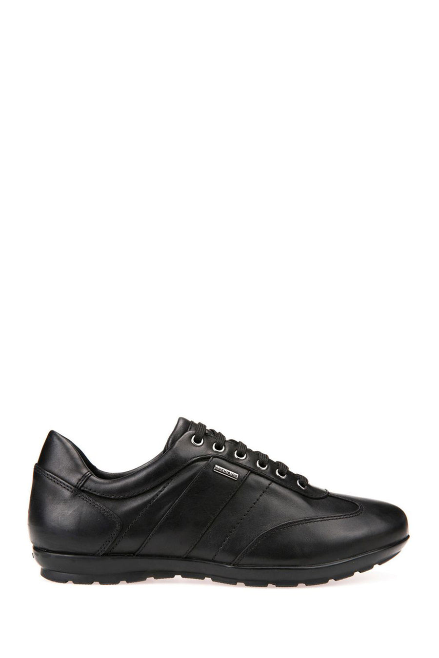 Geox Men's Black Symbol Abx Lace-Up Leather Casual Shoes U44P2B00043C9999 | Derimod