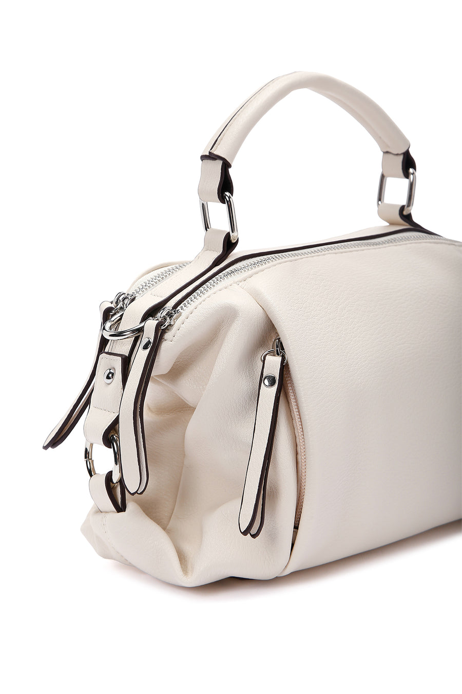Women's White Long Strap Shoulder Bag