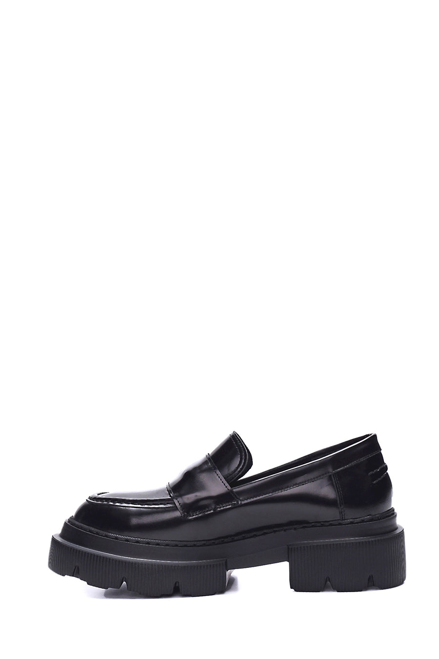 Women's Leather Casual Thick Sole Loafer