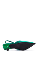 Women's Green Pointed Toe Heeled Shoes | Derimod