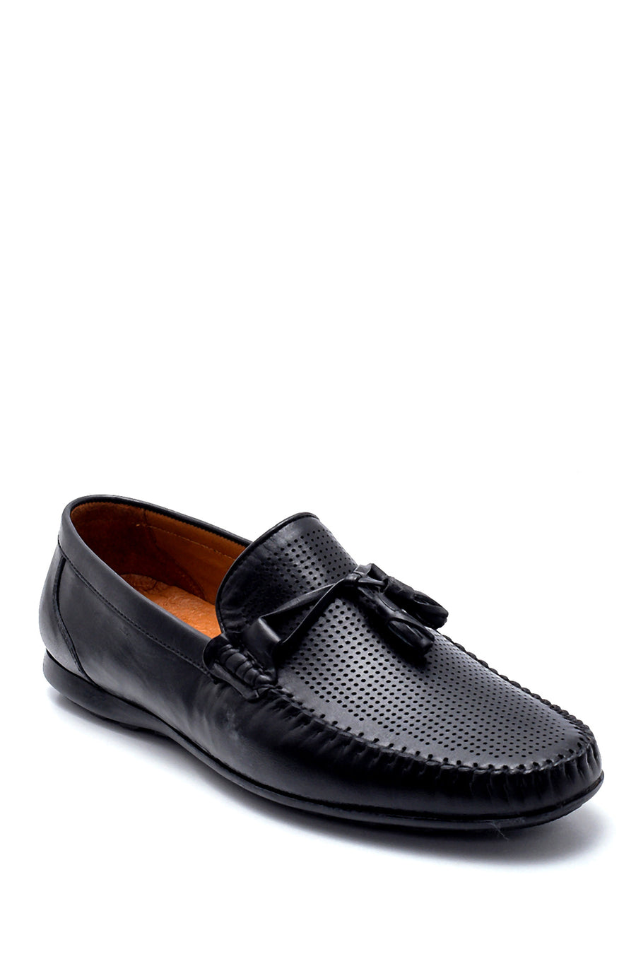 Erkek Deri Püskül Detaylı Loafer