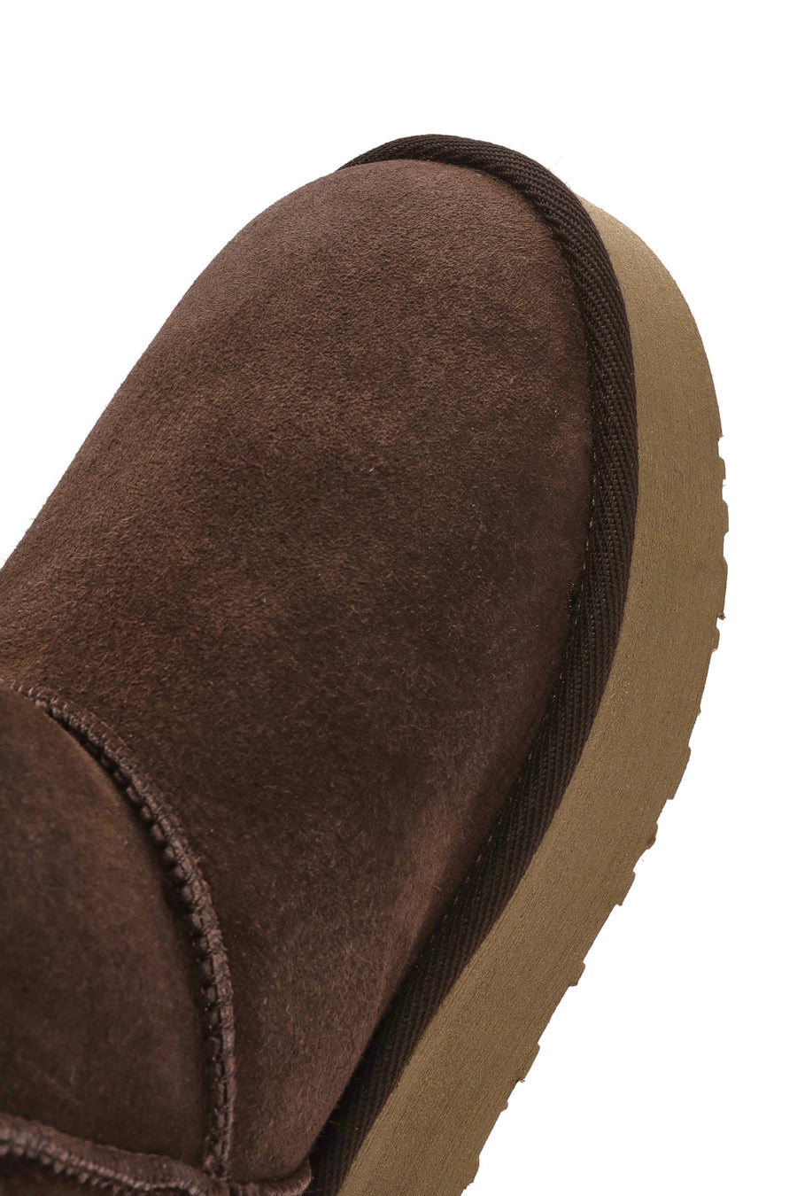 Women's Brown Thick Sole Suede Leather Boots