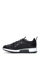 Men's Black Leather Sneaker | Derimod