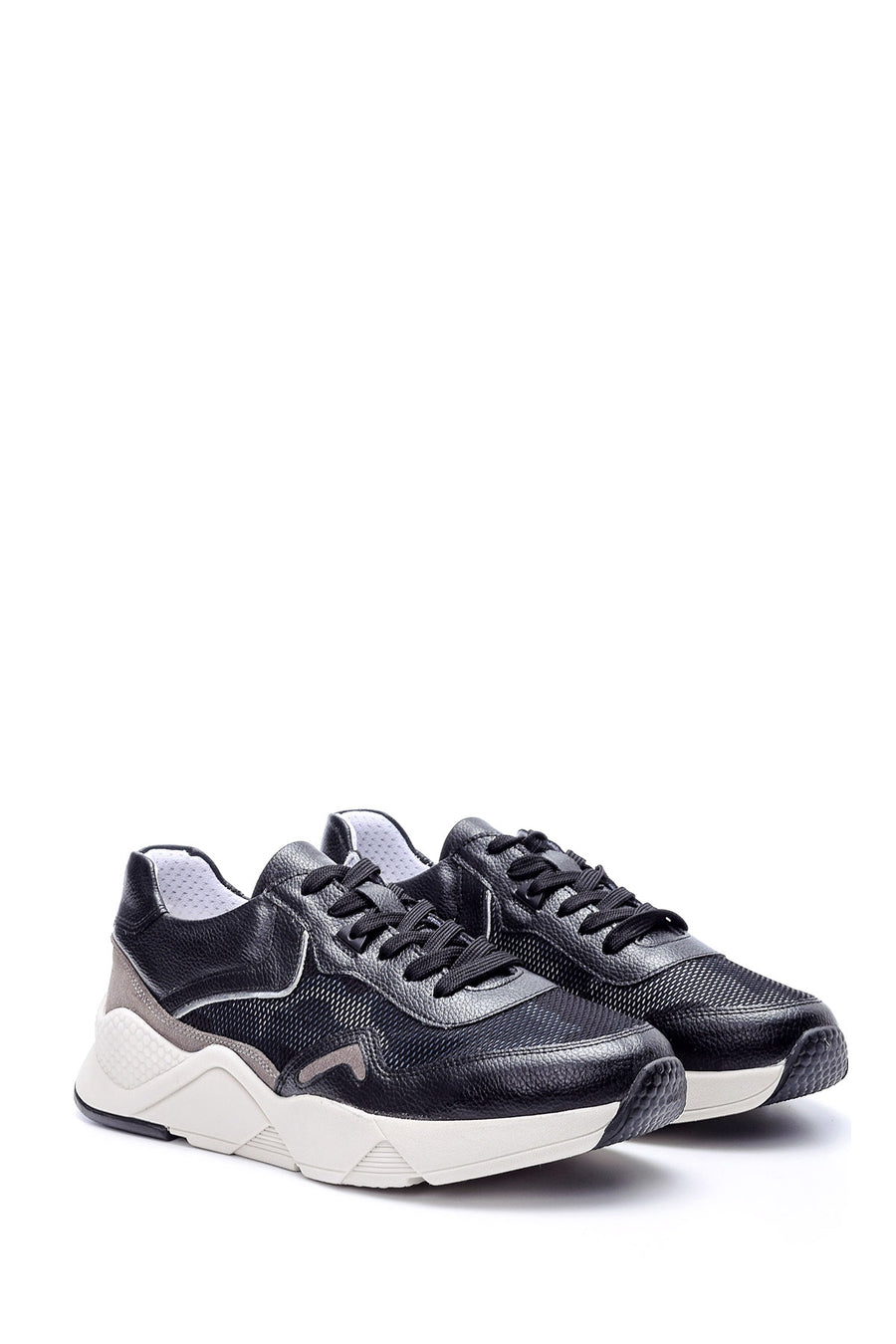 MEN'S HIGH-SOLE LEATHER SNEAKER
