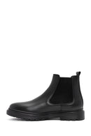 Men's Black Leather Chelsea Boots | Derimod