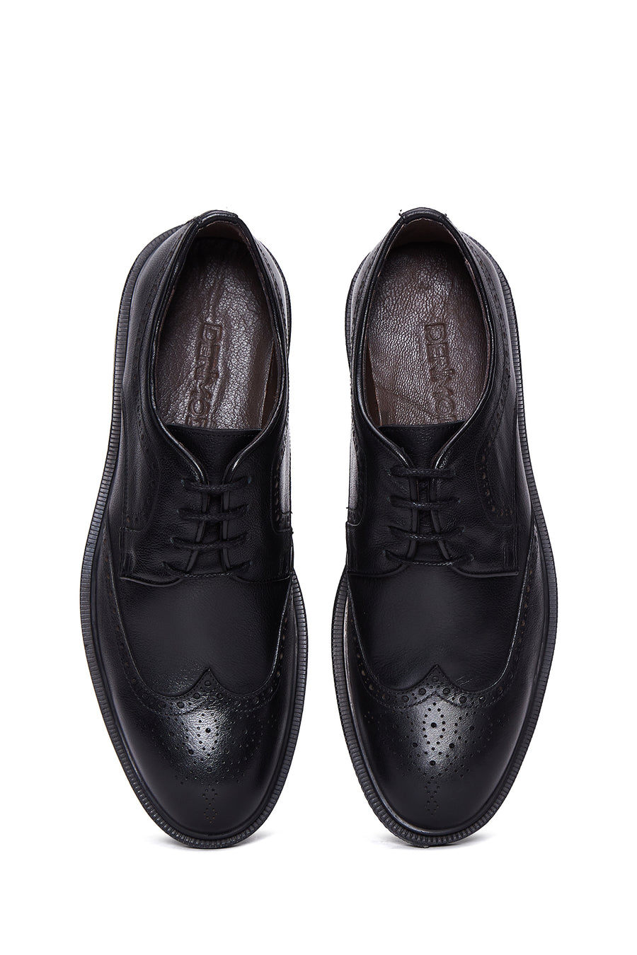 Men's Black Leather Casual Shoes