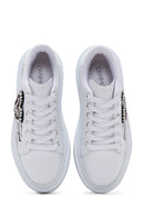 Women's White Stone Sneaker | Derimod