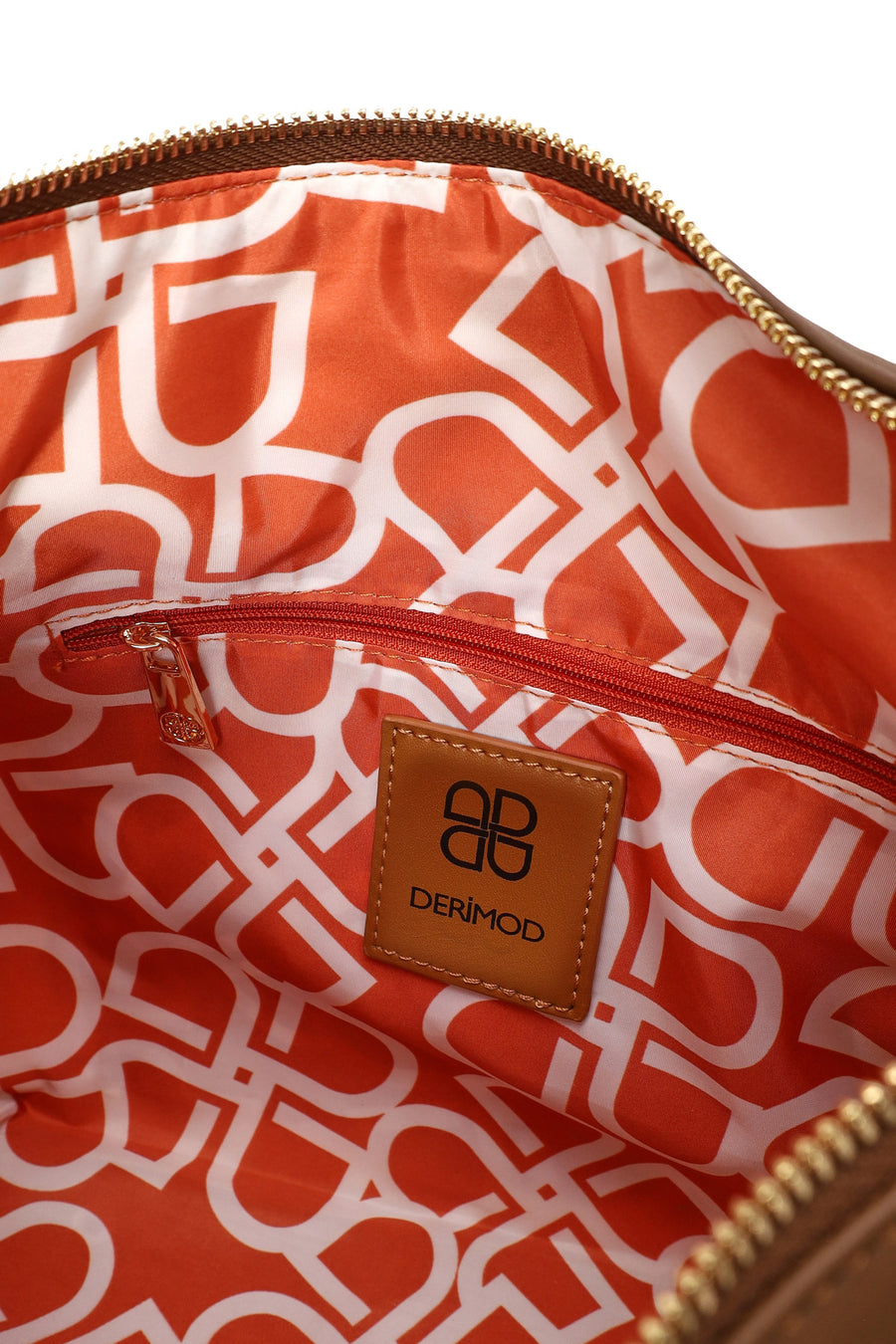 Woman Camel Suede Shoulder Bag