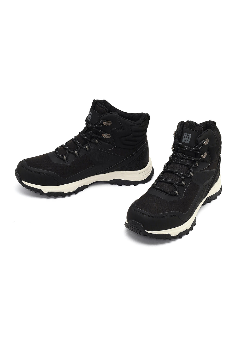 Derimod Dry Men's Black Lace-Up Thick-Soled Outdoor Boot
