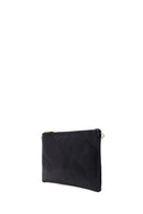 Woman Black Chain-Strap Patterned Clutch Bag | Derimod