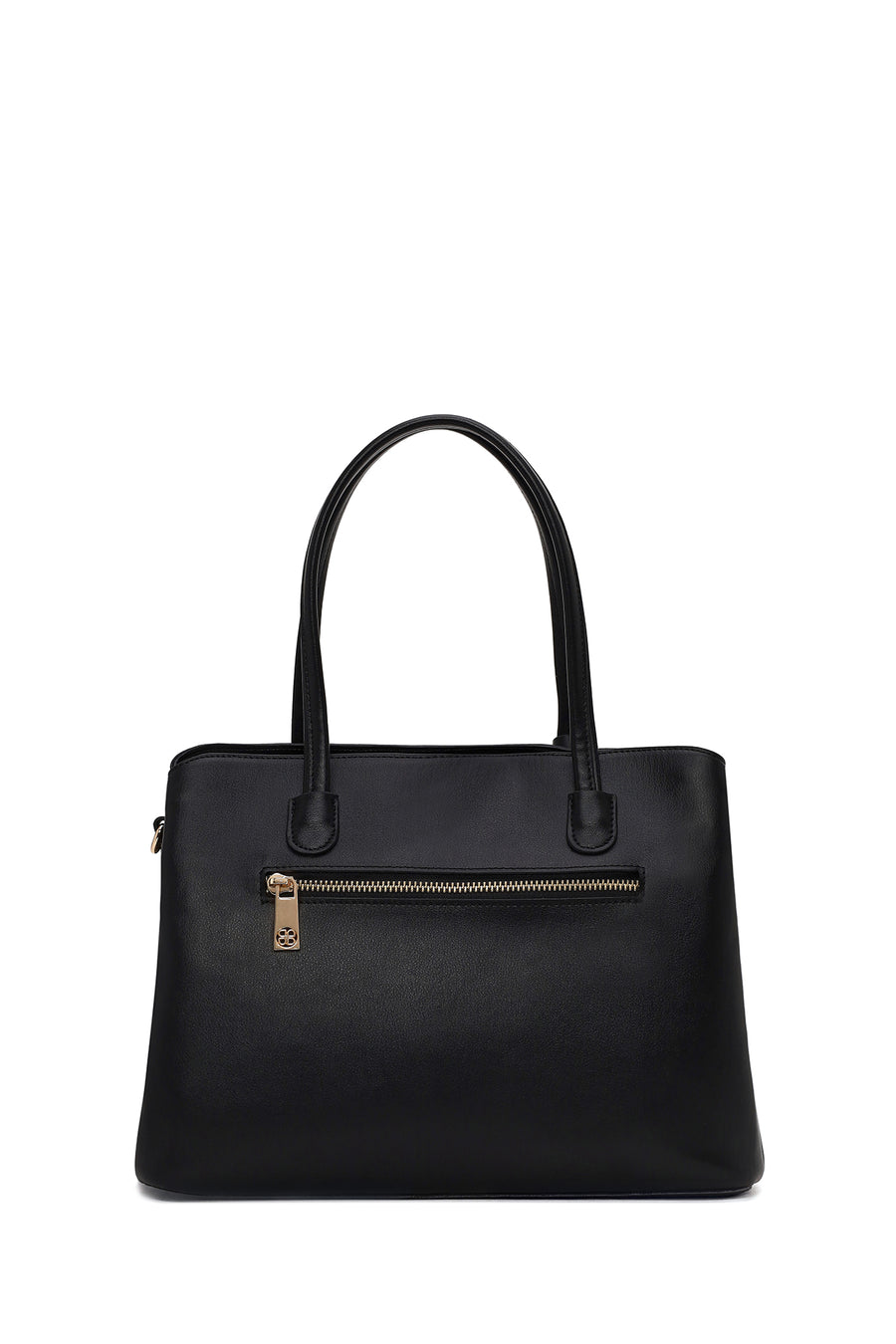 Woman Black Classic Shoulder Bag with Long Strap