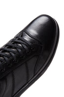 Men's Black Leather Casual Sneaker | Derimod