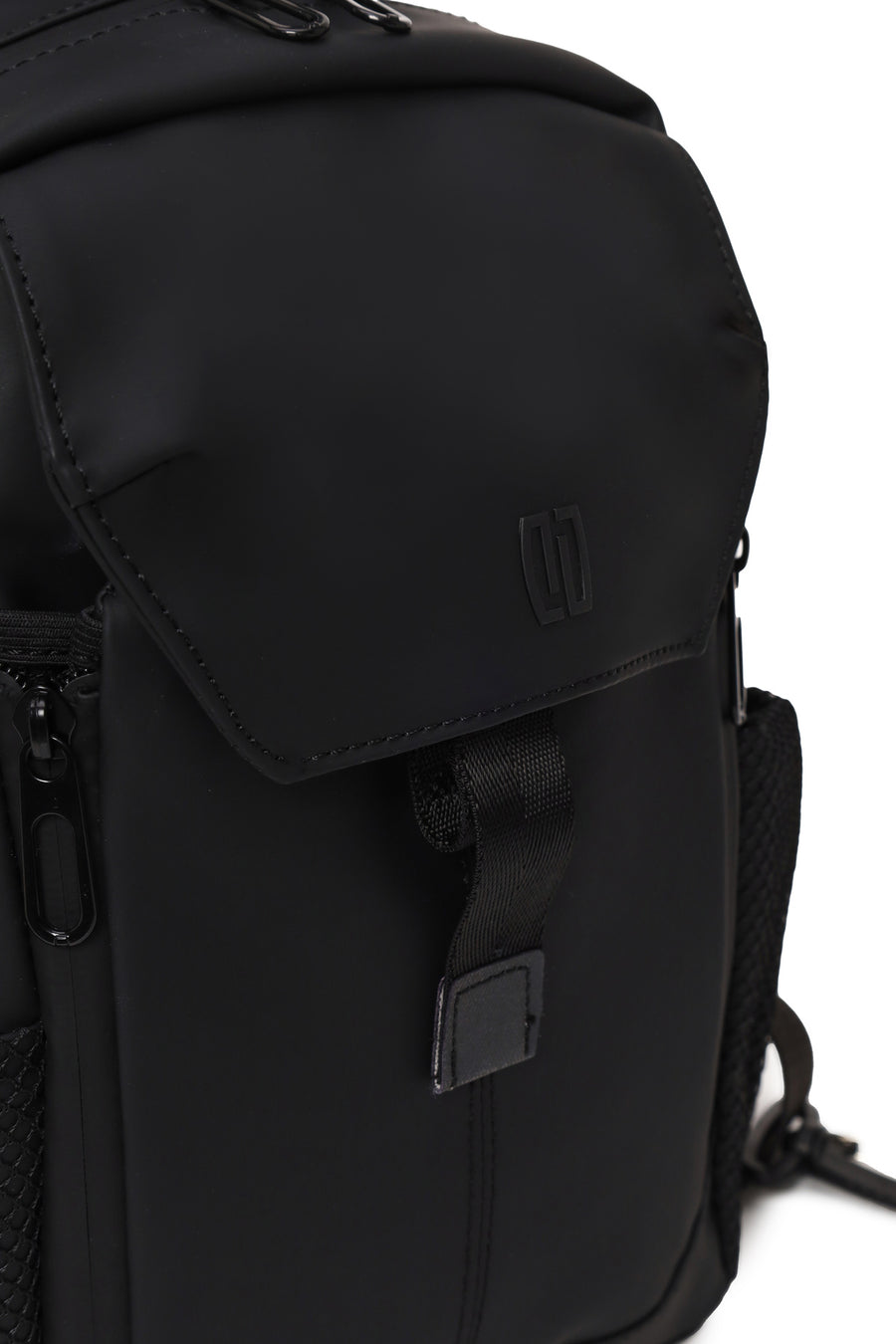 Male Black Fabric Crossbody Bag