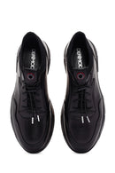 Men's Black Lace-up Leather Sneaker | Derimod