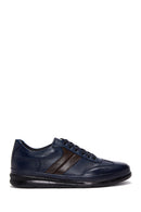 Men's Navy Blue Leather Casual Shoes | Derimod