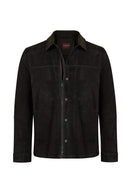 Olise Male Black Suede Jacket | Derimod