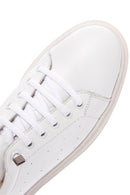 Women's White Leather Sneaker | Derimod