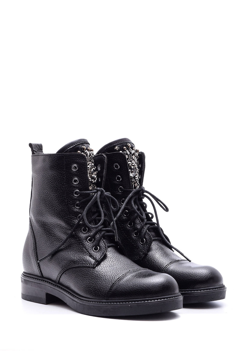 Women's Lace-up Leather Boots