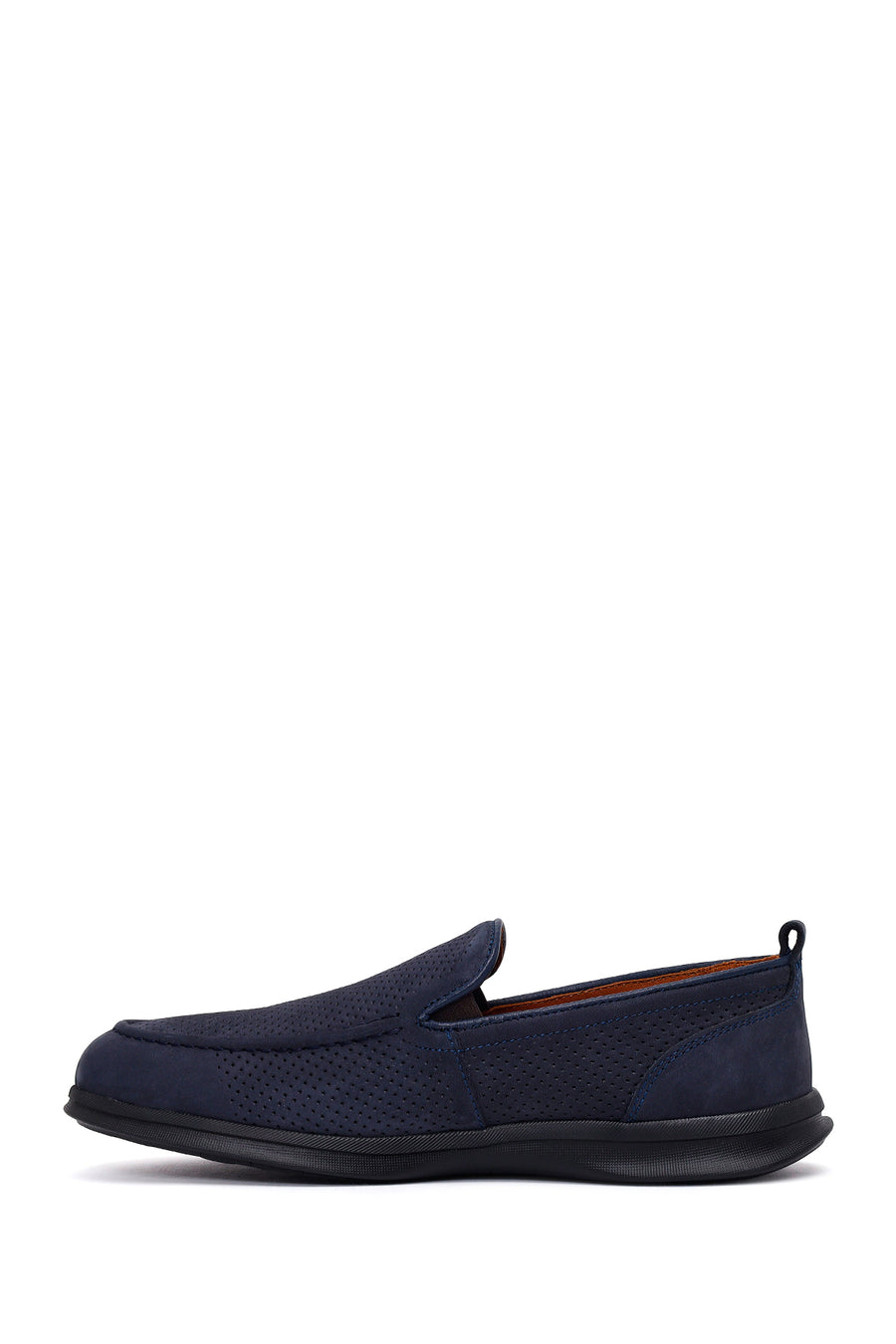 Erkek Lacivert Nubuk Deri Loafer