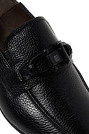 Men's Black Leather Loafer | Derimod