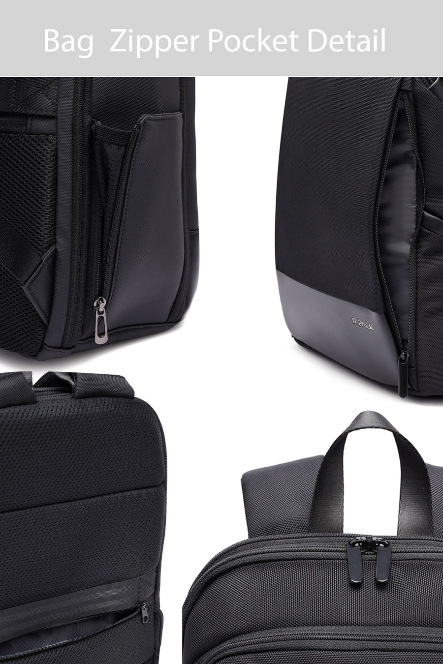 D-Pack Unisex Siyah Sırt Çantası