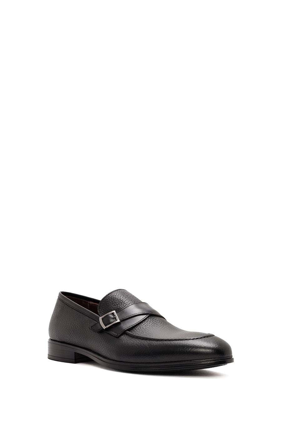 Men's Black Leather Casual Loafer