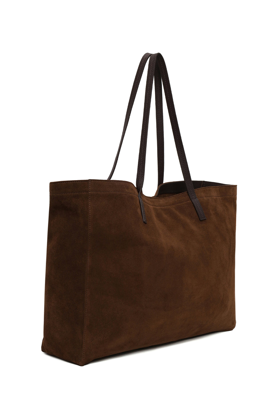 Woman Brown Suede Shoulder Bag