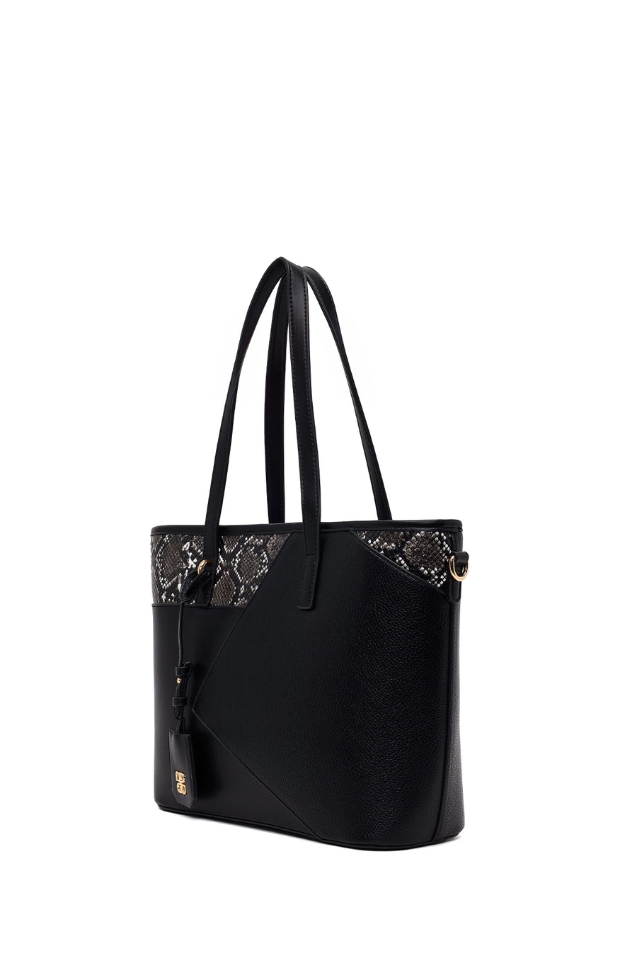 Woman Black Long-Strap Printed Classic Shoulder Bag