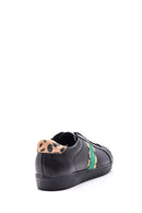 Women's Leopard Detailed Leather Sneaker | Derimod