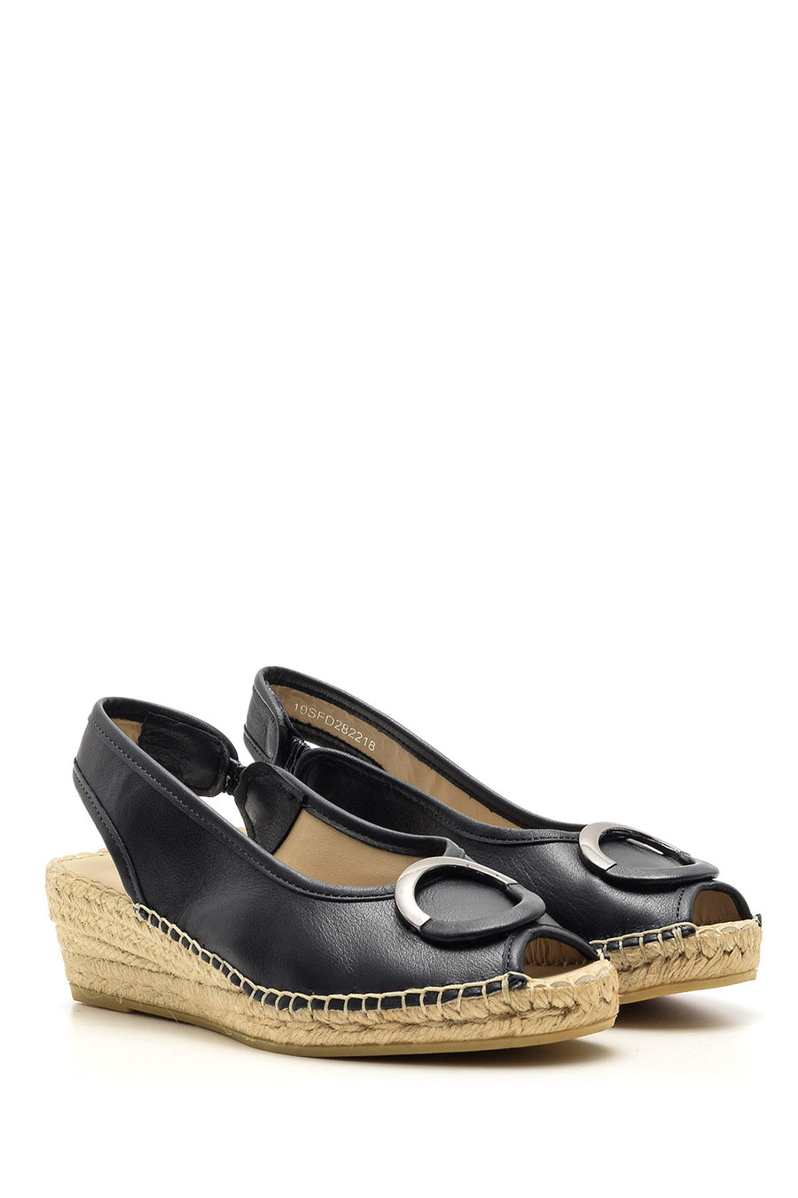 Women's Wedge Heeled Open Toe Espadrille Shoes