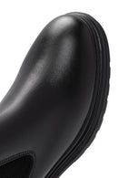 Men's Black Leather Chelsea Boots | Derimod