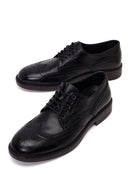 Male Black Lace-up Leather Casual Shoes | Derimod