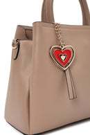 Women's Brown Long Strap Crossbody Bag with Accessory Detail | Derimod