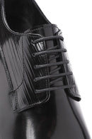 Men's Black Laced Leather Classic Shoes | Derimod