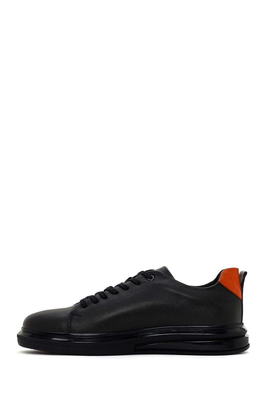 Men's Khaki Lace-up Leather Sneaker