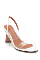 Women's Transparent Strappy Heeled Sandals | Derimod