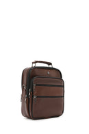 Men's Brown Long Strap Leather Handbag | Derimod