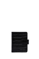 Men's Black Leather Card Holder | Derimod