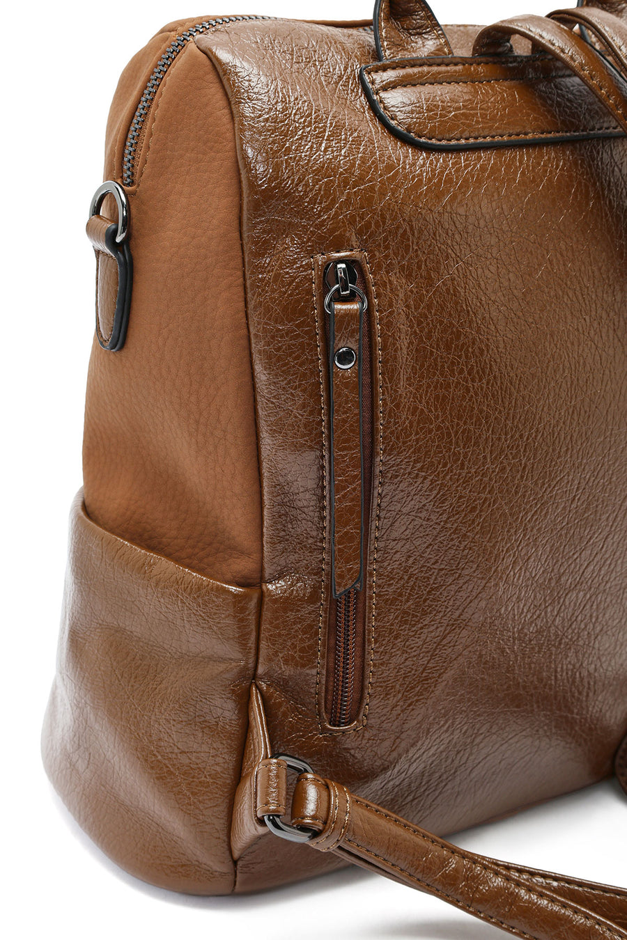 Women's Brown Shoulder Strap Casual Backpack