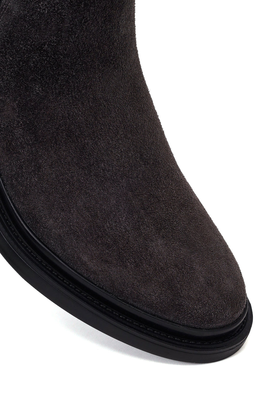 Male Grey Suede Chelsea Boots